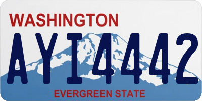 WA license plate AYI4442