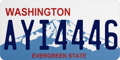 WA license plate AYI4446