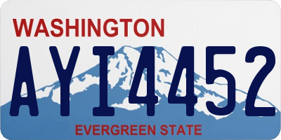 WA license plate AYI4452