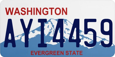WA license plate AYI4459