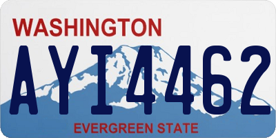 WA license plate AYI4462
