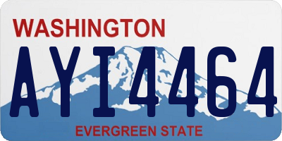 WA license plate AYI4464