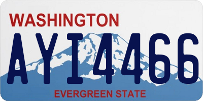 WA license plate AYI4466