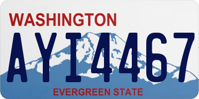 WA license plate AYI4467