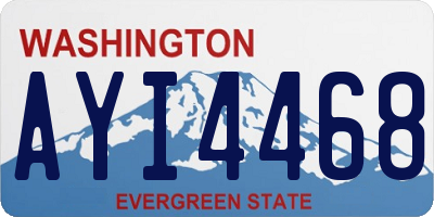 WA license plate AYI4468