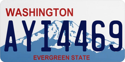 WA license plate AYI4469