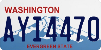 WA license plate AYI4470