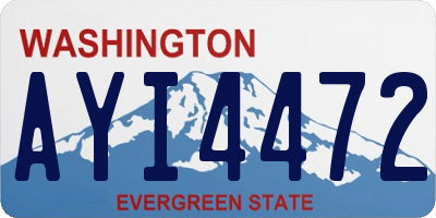 WA license plate AYI4472