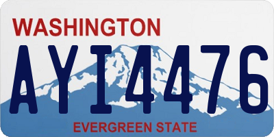 WA license plate AYI4476
