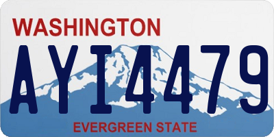 WA license plate AYI4479