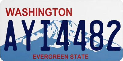 WA license plate AYI4482