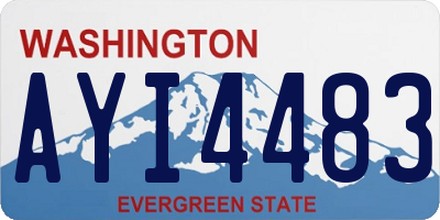 WA license plate AYI4483