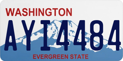 WA license plate AYI4484