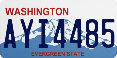 WA license plate AYI4485