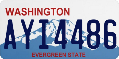 WA license plate AYI4486