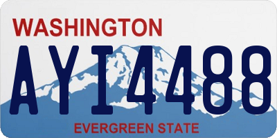 WA license plate AYI4488