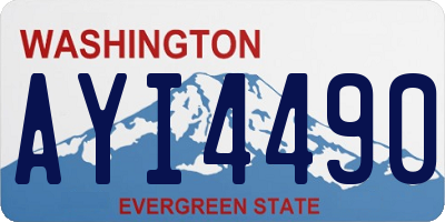 WA license plate AYI4490