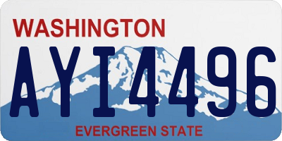 WA license plate AYI4496