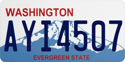 WA license plate AYI4507