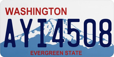 WA license plate AYI4508
