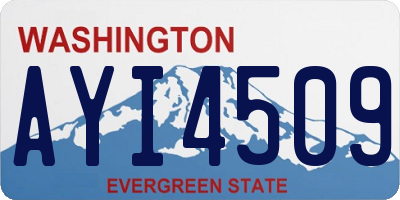 WA license plate AYI4509