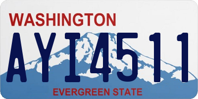 WA license plate AYI4511