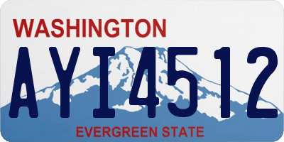 WA license plate AYI4512