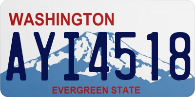 WA license plate AYI4518