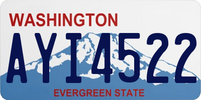 WA license plate AYI4522
