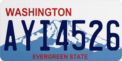 WA license plate AYI4526