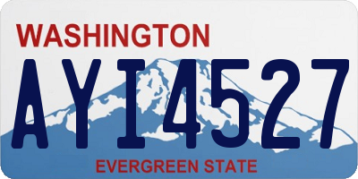 WA license plate AYI4527