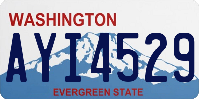 WA license plate AYI4529