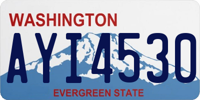 WA license plate AYI4530