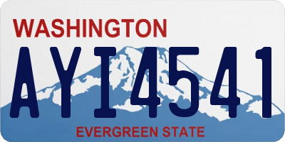 WA license plate AYI4541