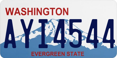 WA license plate AYI4544