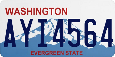 WA license plate AYI4564