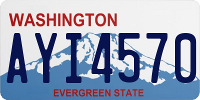 WA license plate AYI4570