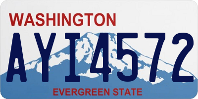 WA license plate AYI4572