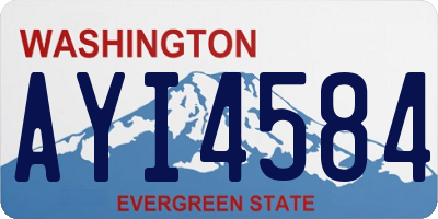 WA license plate AYI4584