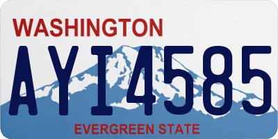 WA license plate AYI4585