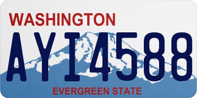WA license plate AYI4588