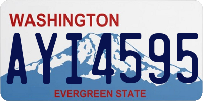 WA license plate AYI4595