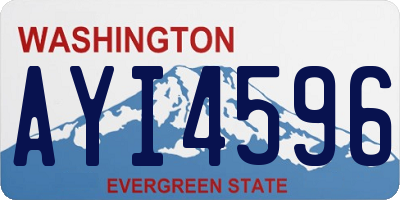 WA license plate AYI4596