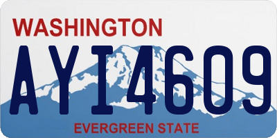 WA license plate AYI4609