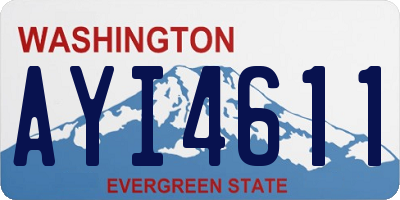 WA license plate AYI4611