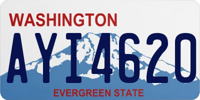 WA license plate AYI4620