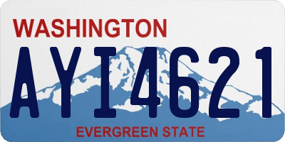 WA license plate AYI4621