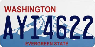 WA license plate AYI4622
