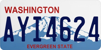WA license plate AYI4624