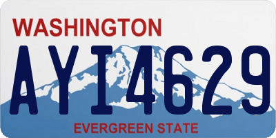 WA license plate AYI4629